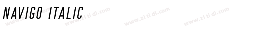 Navigo Italic字体转换